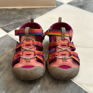 Keen toddler rainbow seacamp shoes size 7
